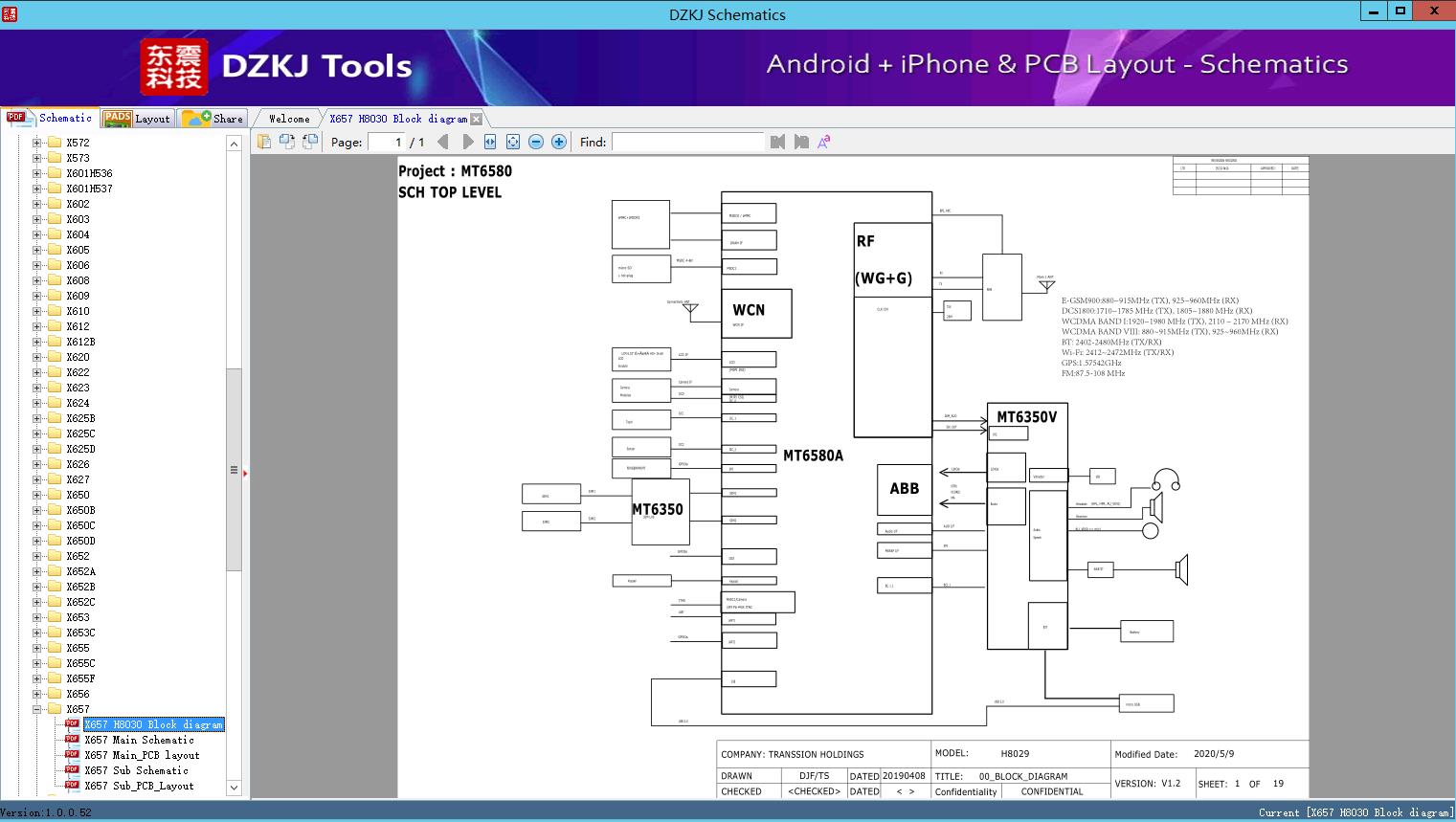 X657 H8030 Block diagram